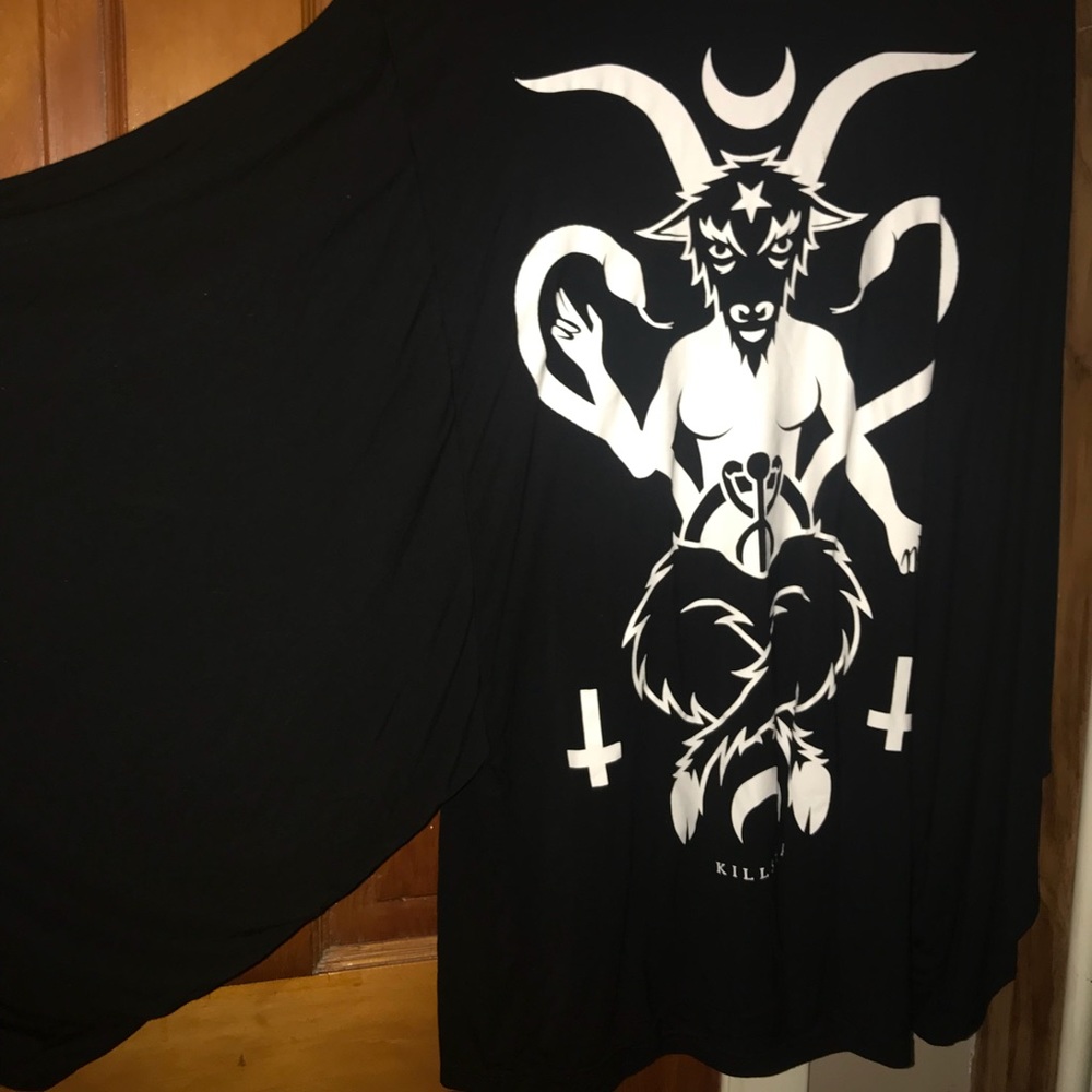 Killstar Baphomet kimono mini dress size